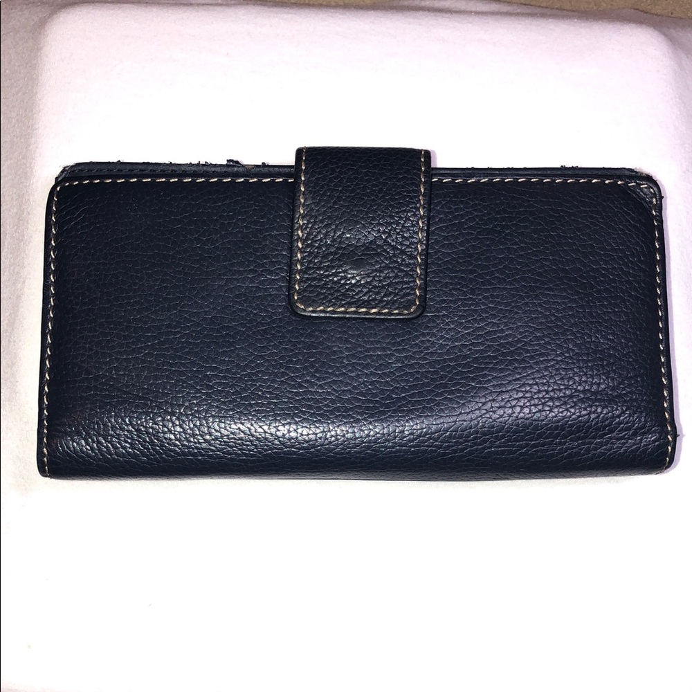 Nordstrom Navy Blue Genuine Leather Wallet